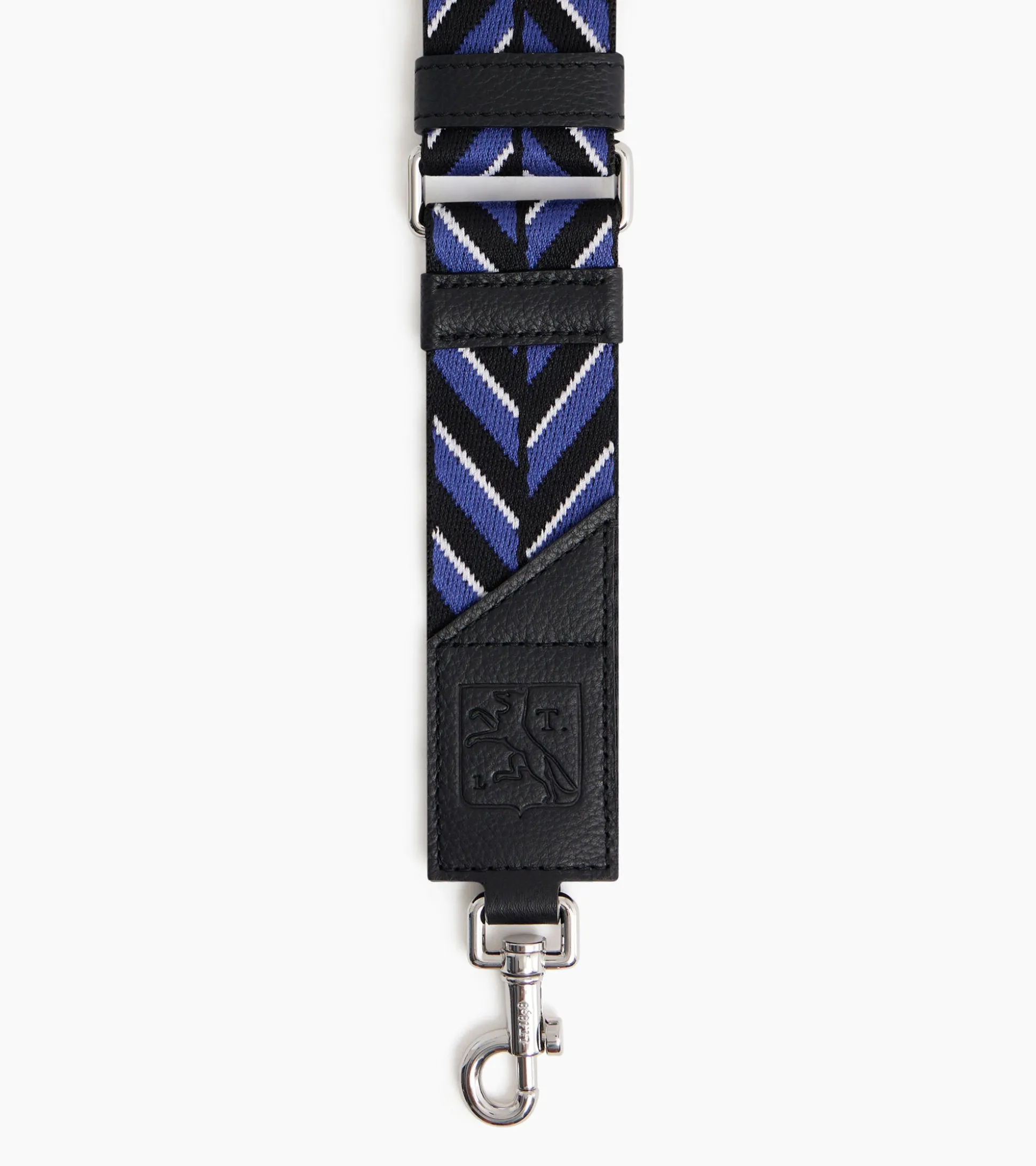 Bandoulière à rayures ajustable - Black Le Bleu white Chalk