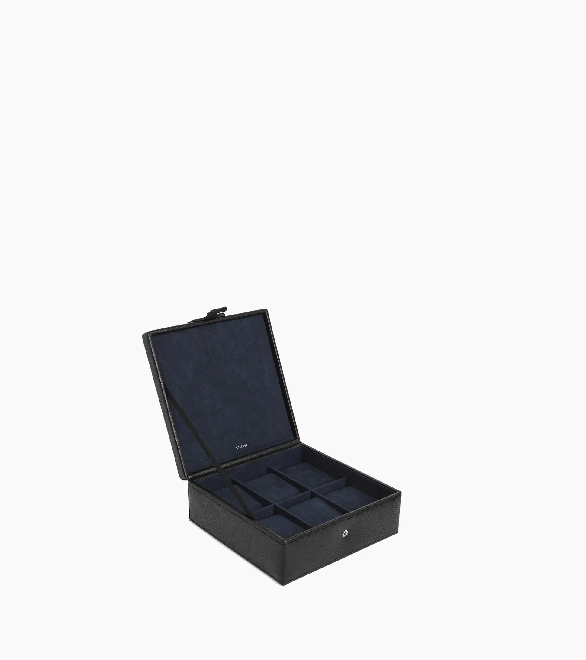 Coffret 6 montres en cuir - Noir