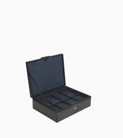 Coffret 8 montres en cuir - Black