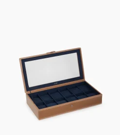 Coffret 12 montres en cuir - Natural