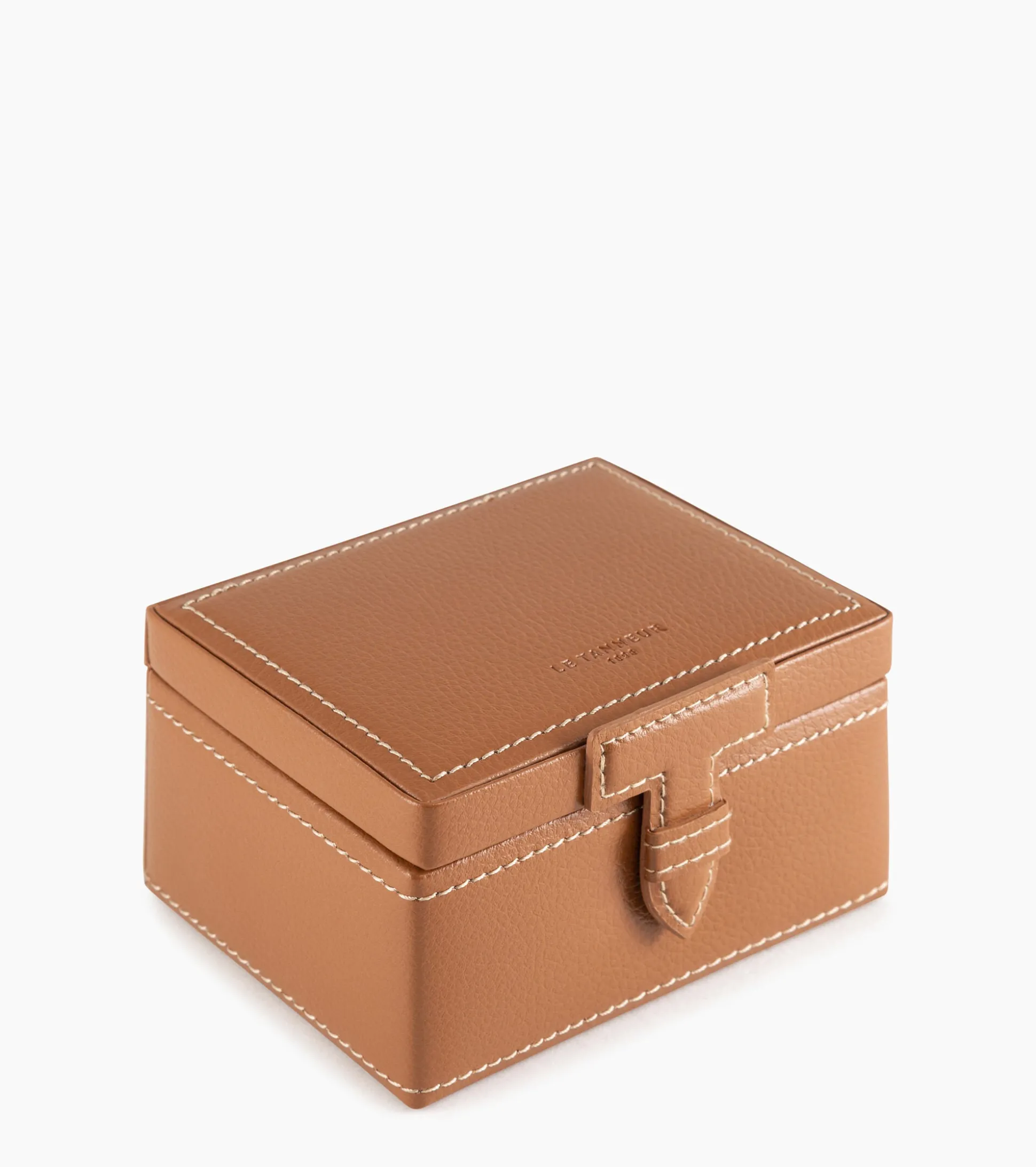 Coffret boutons de manchettes en cuir - Natural