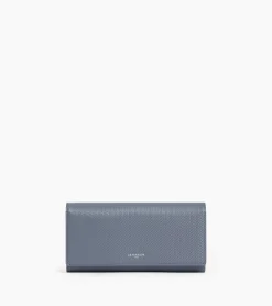 Compagnon Lise en cuir signature T - BLEU ARGILE