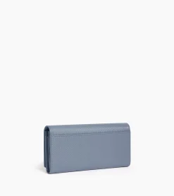 Compagnon Lise en cuir signature T - BLEU ARGILE