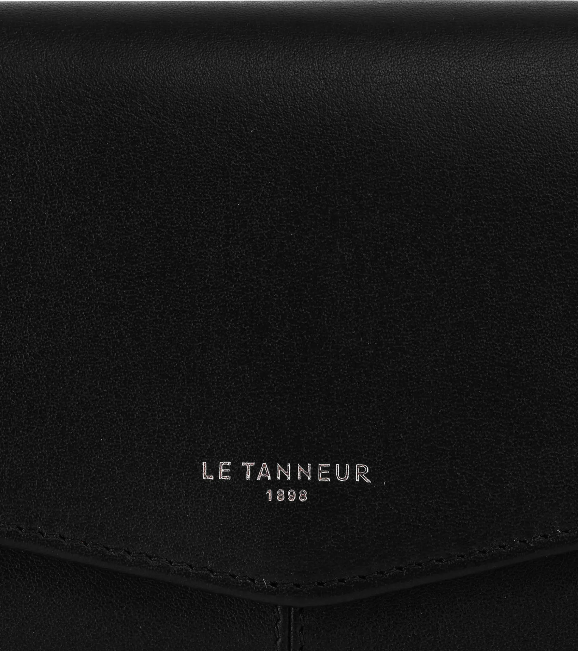 Compagnon zippé Charlotte en cuir lisse - Black