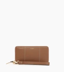 Compagnon zippé Juliette en cuir grainé - Brown Tan