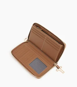 Compagnon zippé Juliette en cuir grainé - Brown Tan