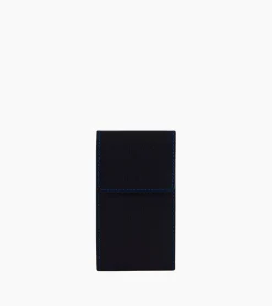 Etui clés à rabat Charles en cuir grainé - Black Le Bleu
