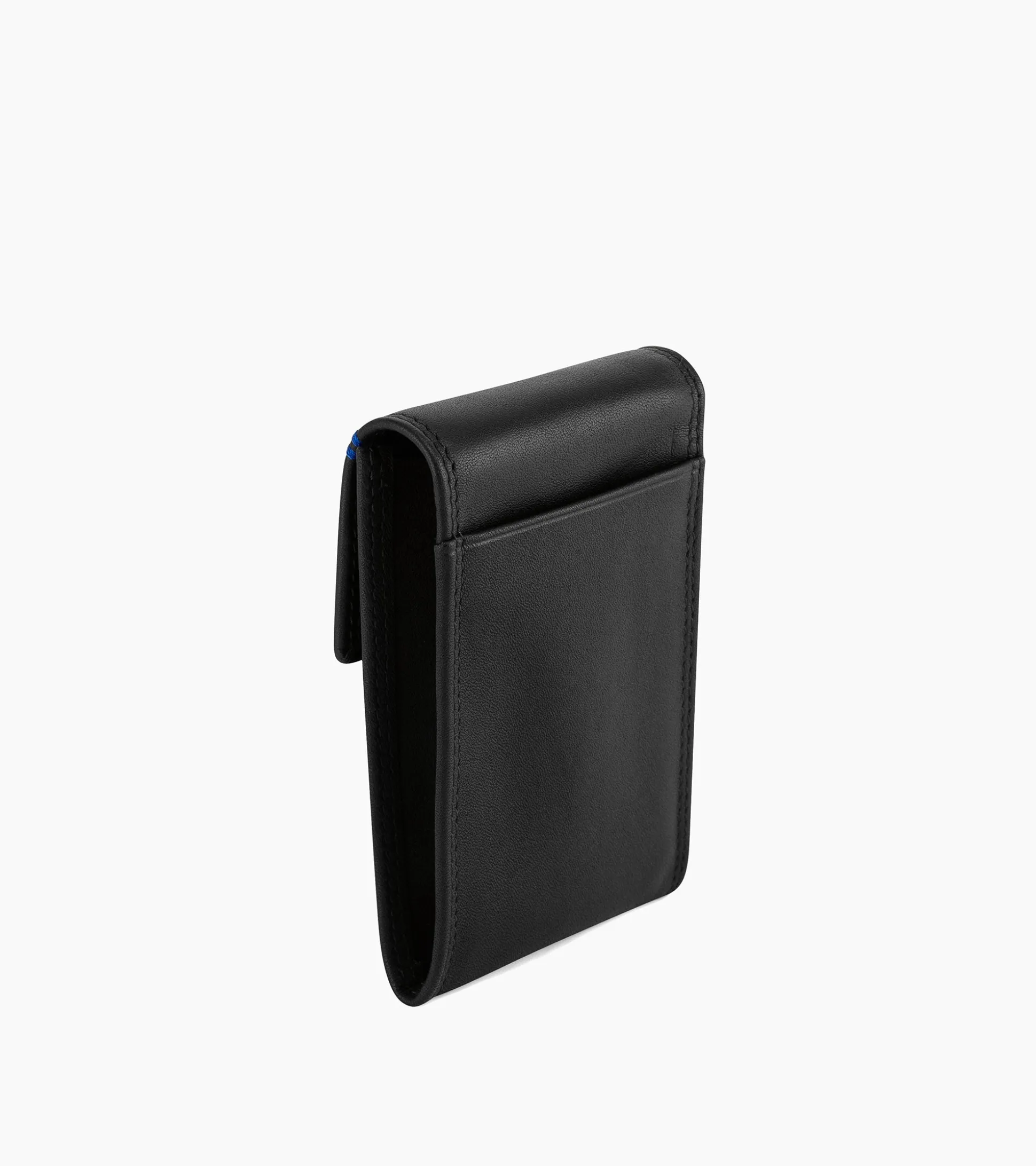 Etui clés à rabat Martin en cuir lisse - Black