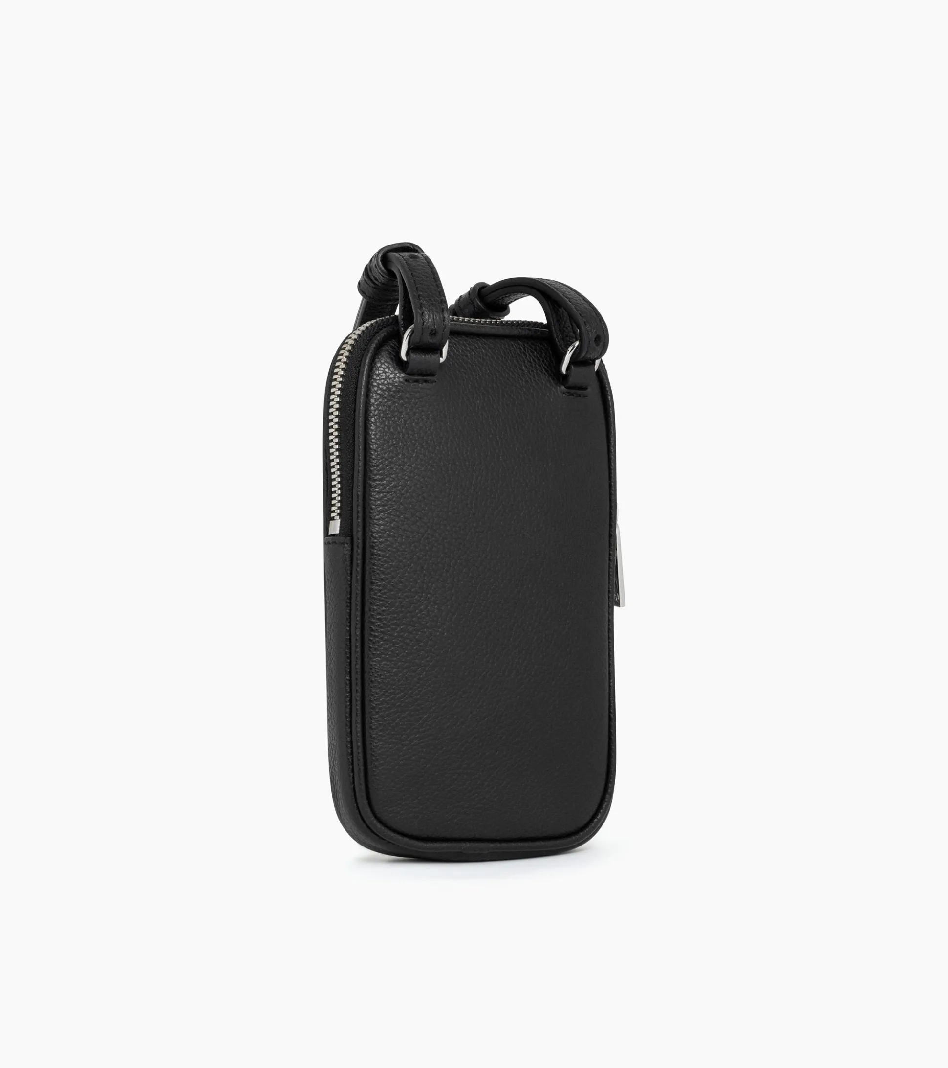 Etui téléphone Emile en cuir grainé - Black