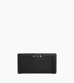 Grand portefeuille Ella en cuir grainé - Black