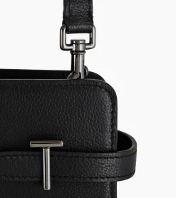 Grand sac à main Emilie en cuir grainé - Black