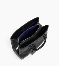 Grand sac à main Romy en cuir grainé - Black
