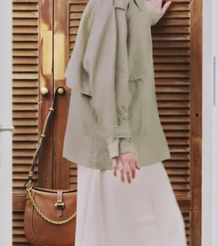 Grand sac bandoulière Pia en cuir lisse - NOIR 1