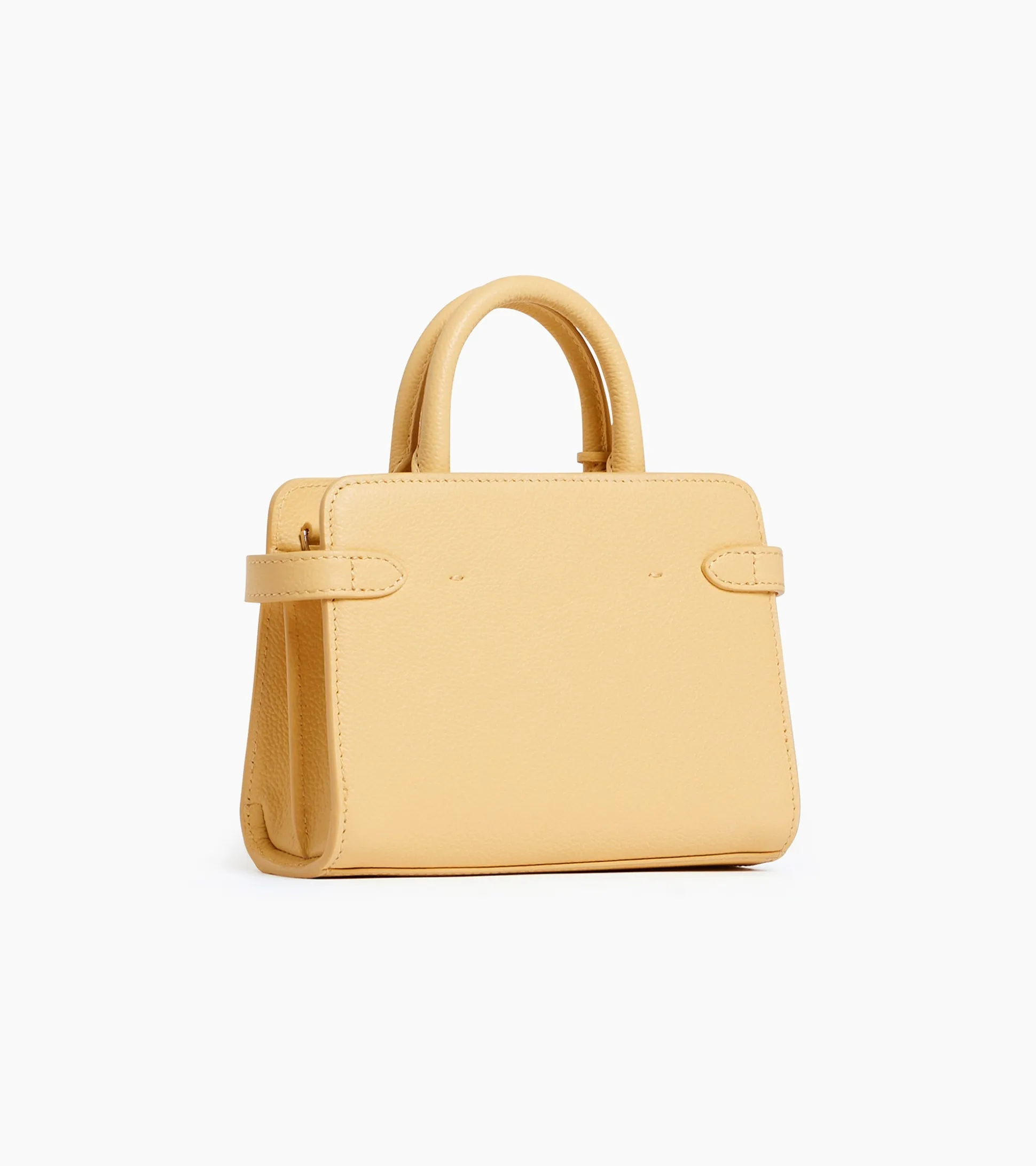 Mini sac à main Emilie en cuir grainé - AURORE