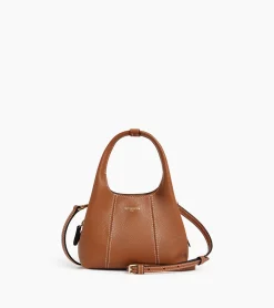 Mini sac à main Juliette en cuir grainé - Brown Tan