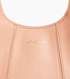 Mini sac à main Juliette en cuir grainé - ROSE POUDRE