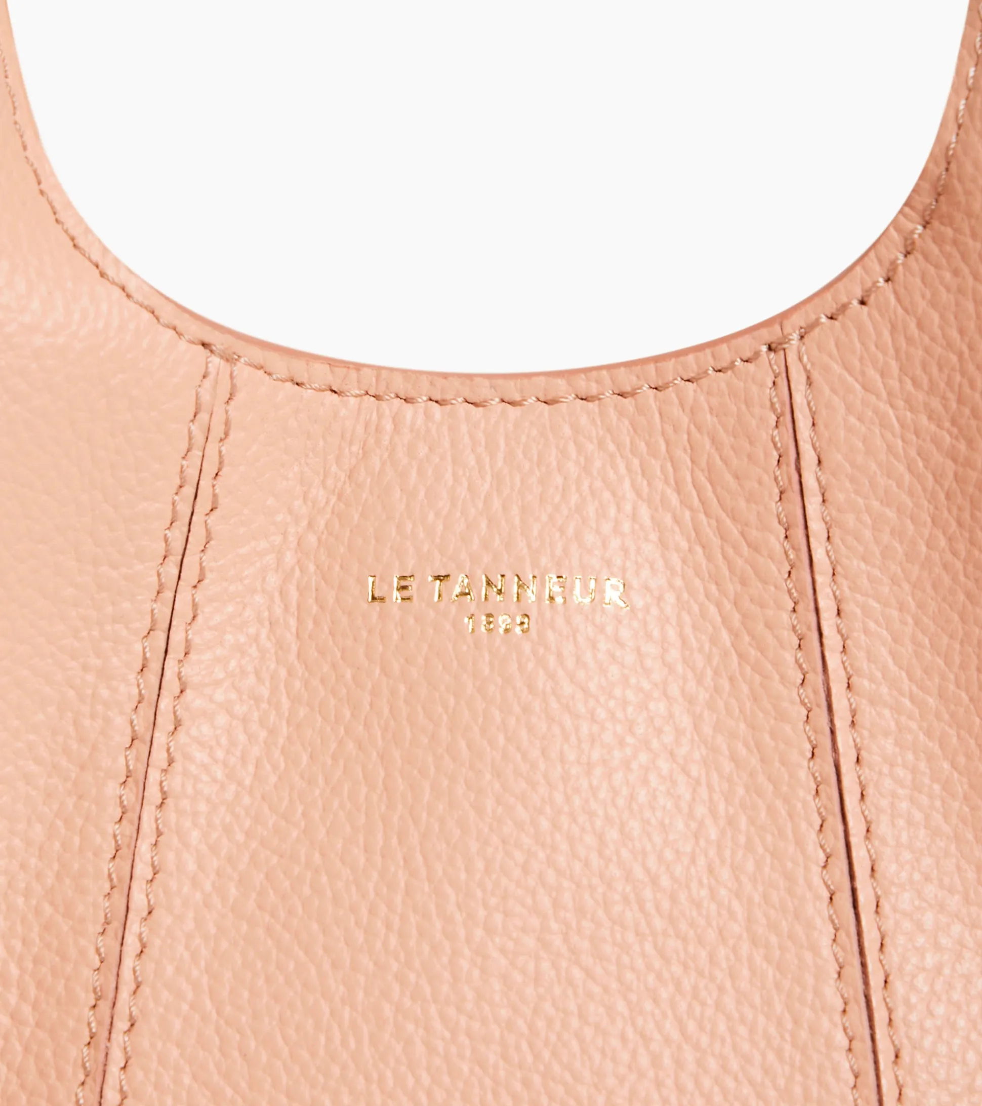 Mini sac à main Juliette en cuir grainé - ROSE POUDRE