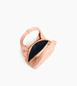 Mini sac à main Juliette en cuir grainé - ROSE POUDRE