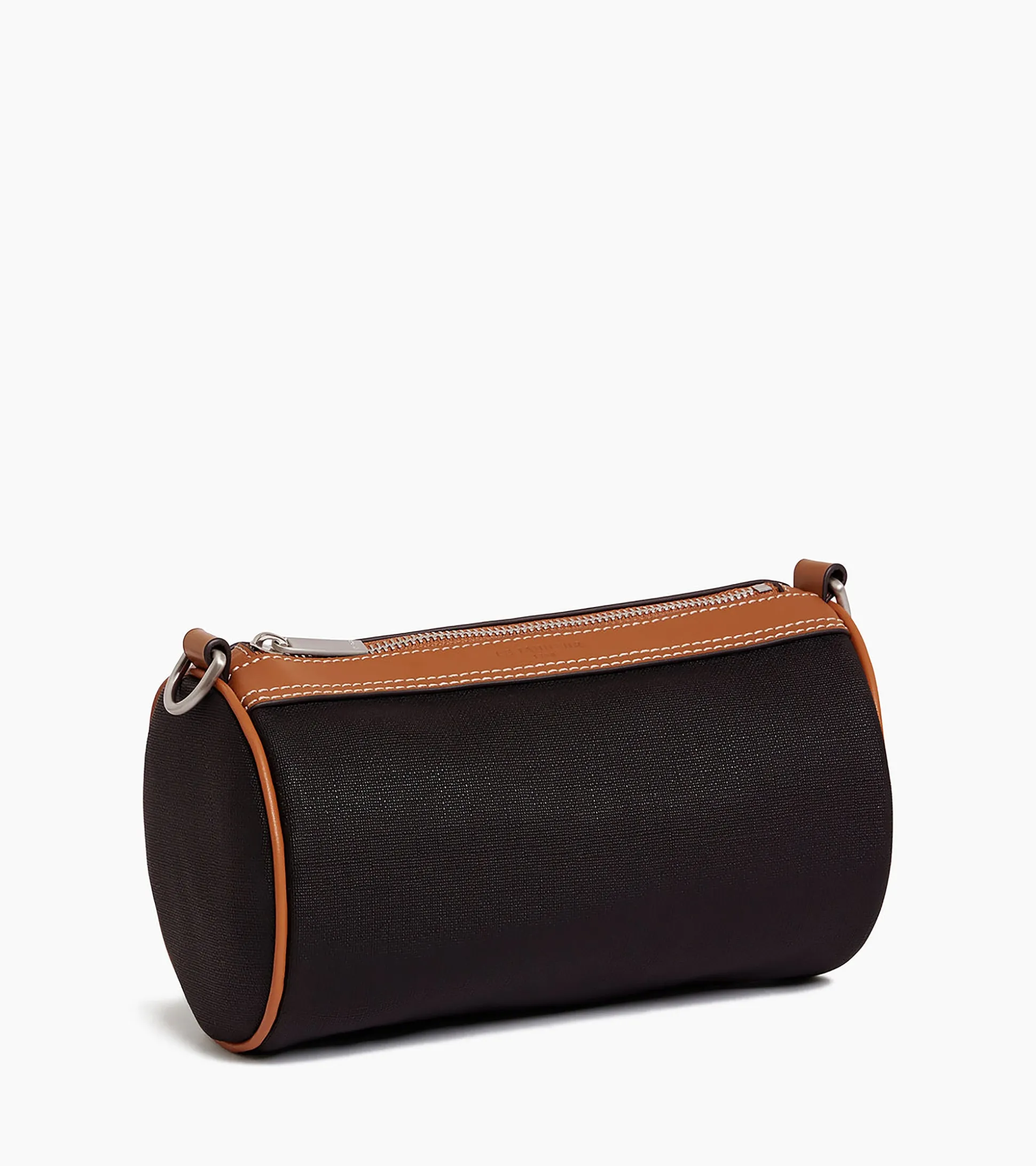 Mini sac bandoulière Maurice en toile enduite - Black Brown