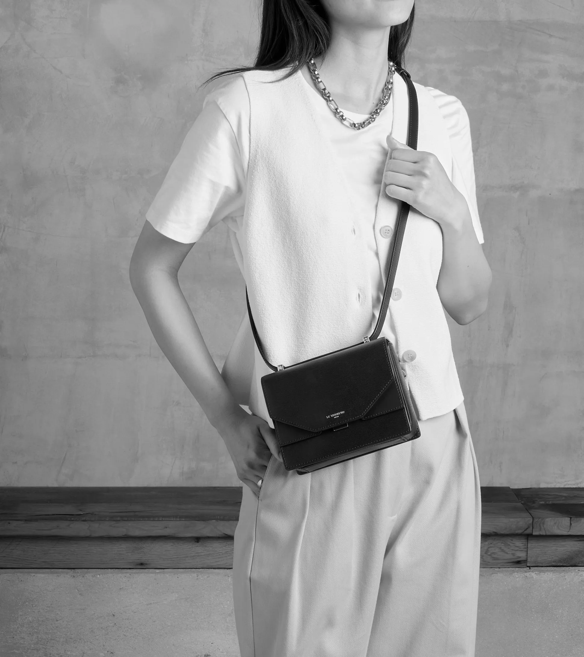 Mini sac bandoulière Naya en cuir liégé - AURORE