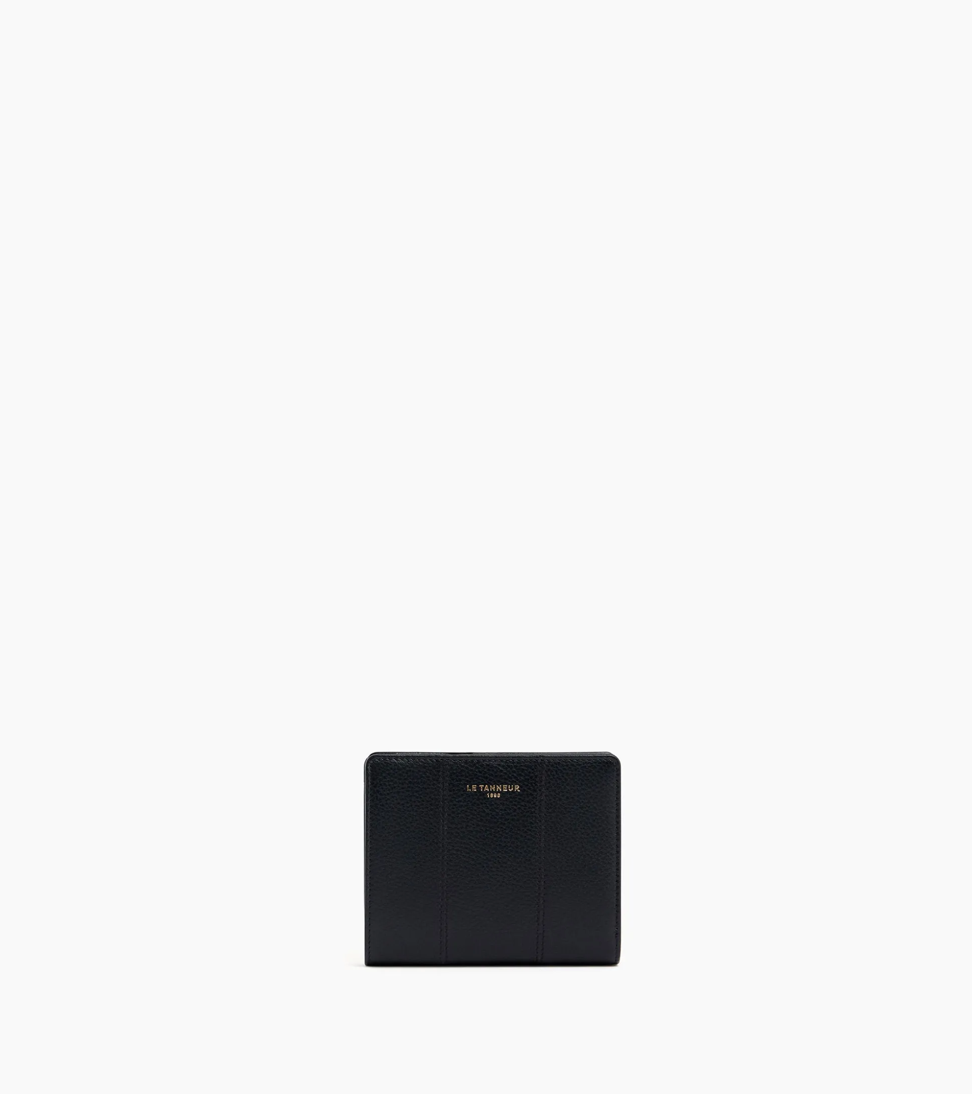 Petit Portefeuille Juliette en cuir grainé - Black