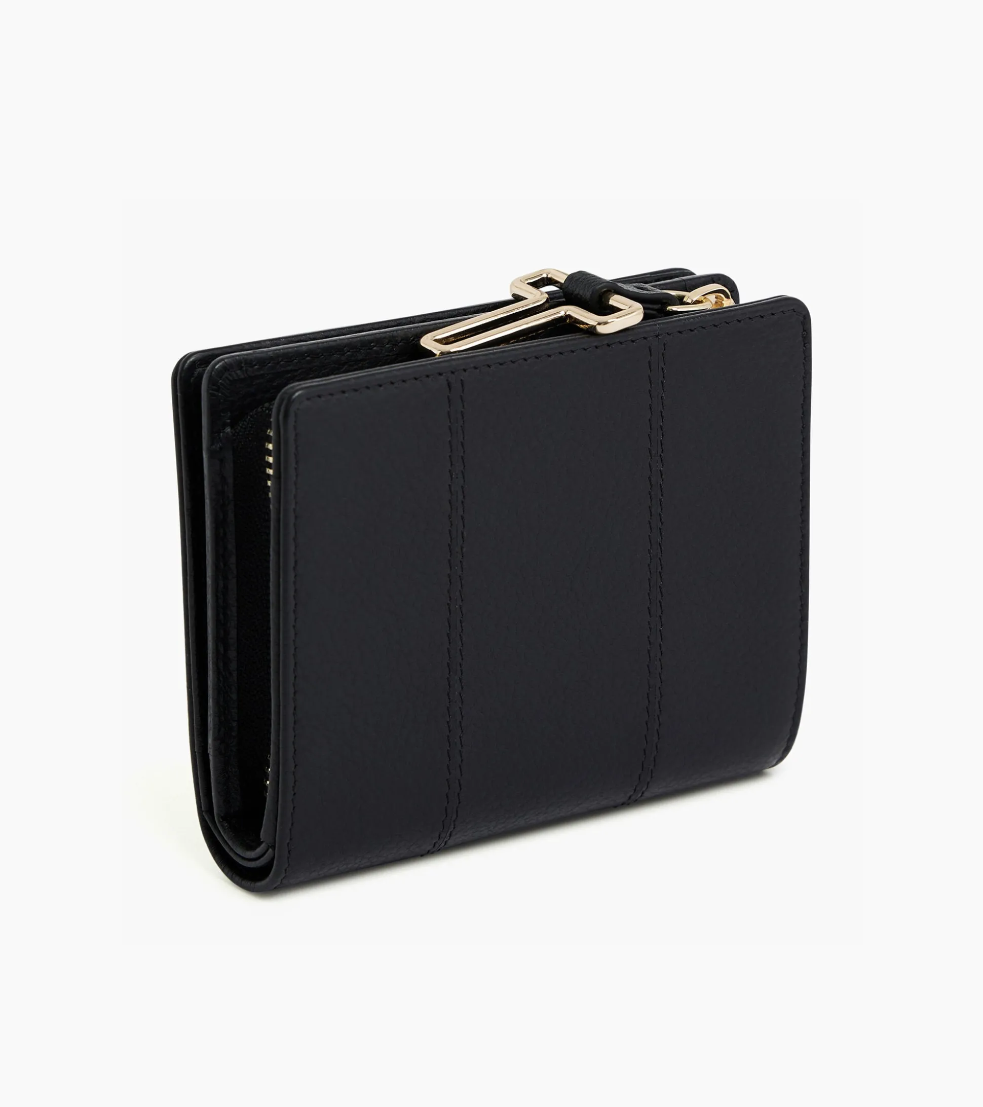 Petit Portefeuille Juliette en cuir grainé - Black