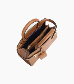 Petit sac à main Emilie en cuir grainé - Brown Tan