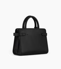 Petit sac à main Emilie en cuir grainé - Black