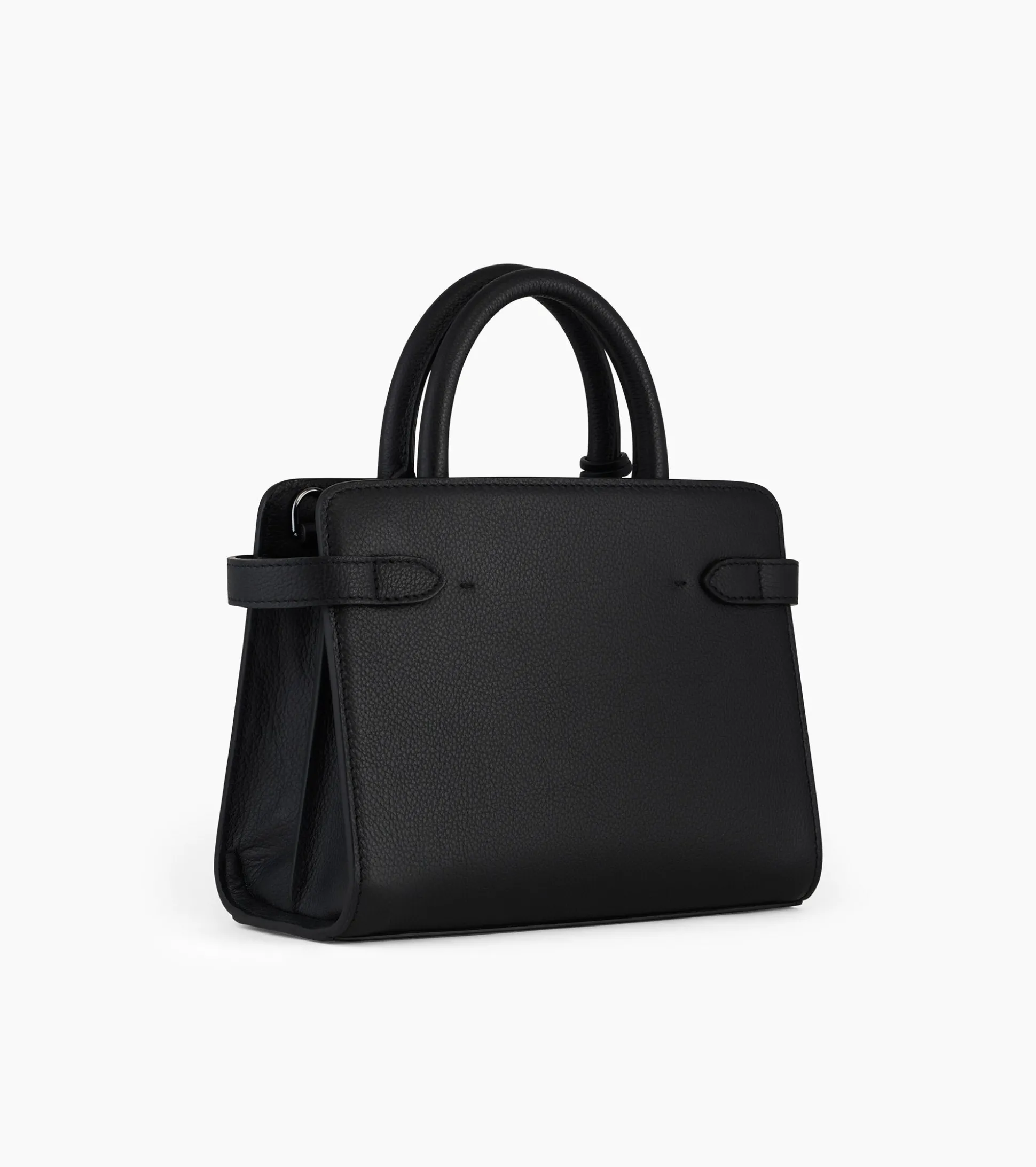 Petit sac à main Emilie en cuir grainé - Black