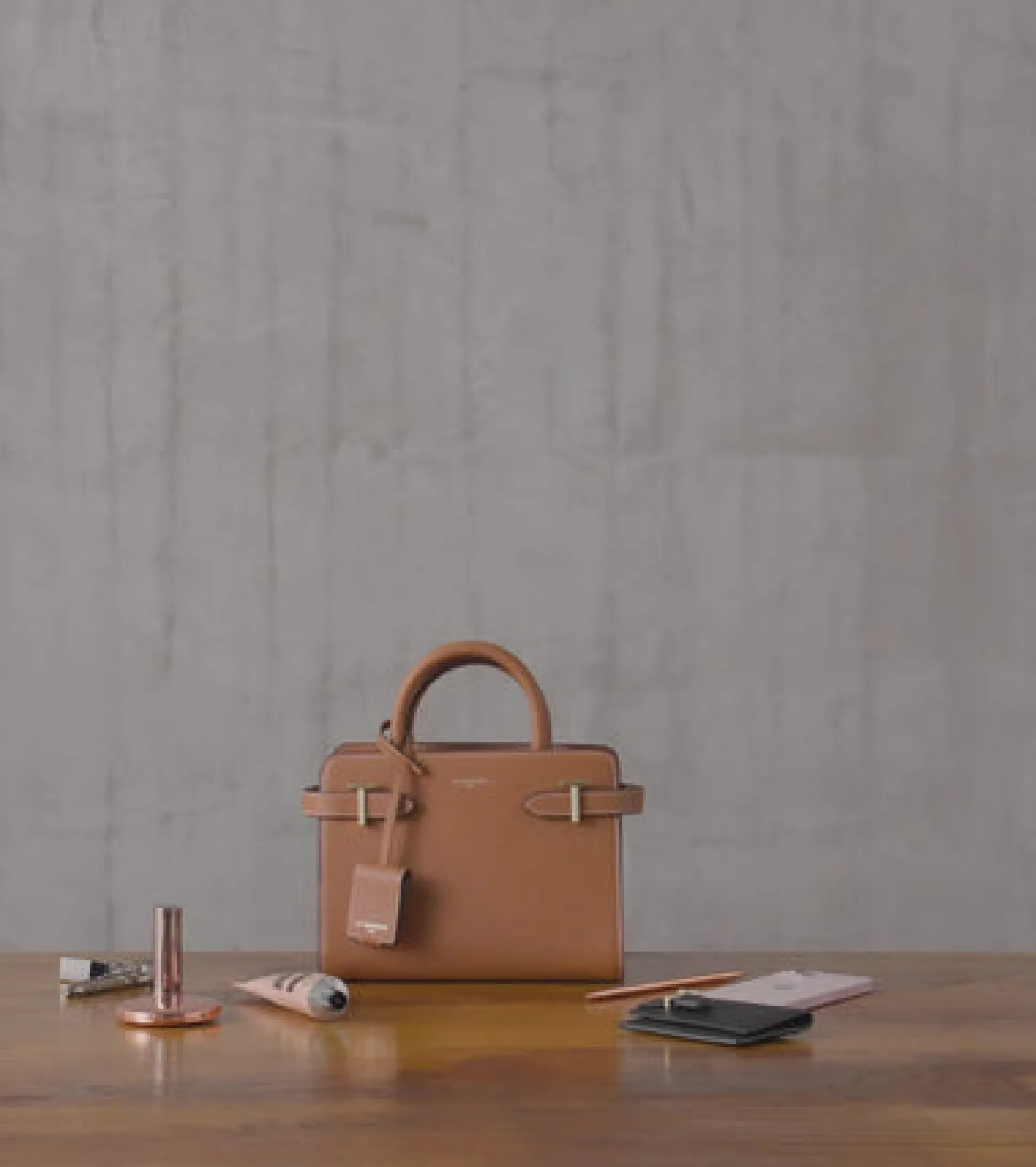 Petit sac à main Emilie en cuir grainé - Black