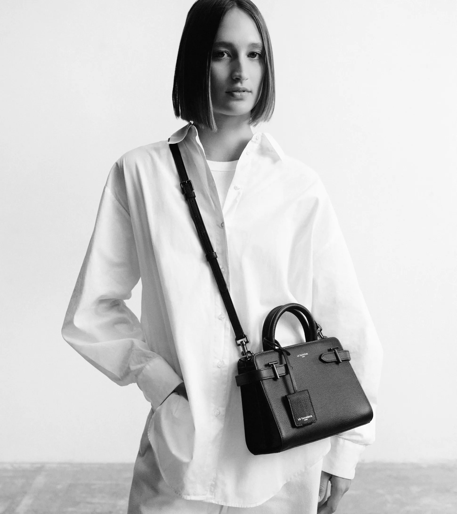 Petit sac à main Emilie en cuir grainé - GREGE 1