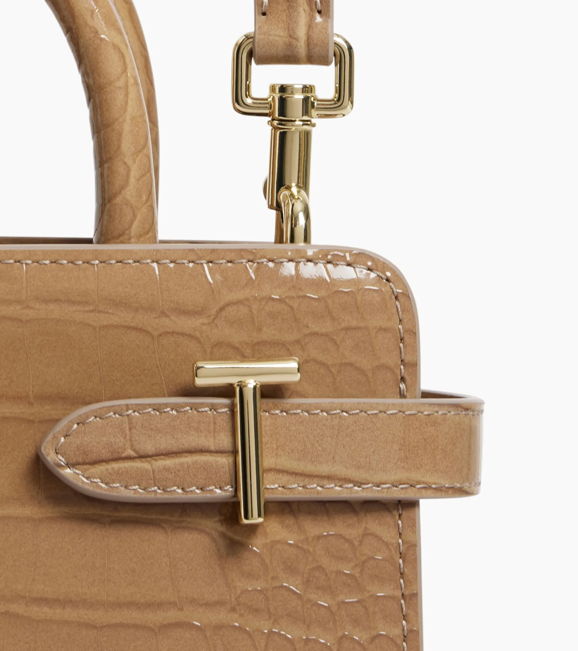 Petit sac à main Emilie en cuir effet croco - GREGE 1