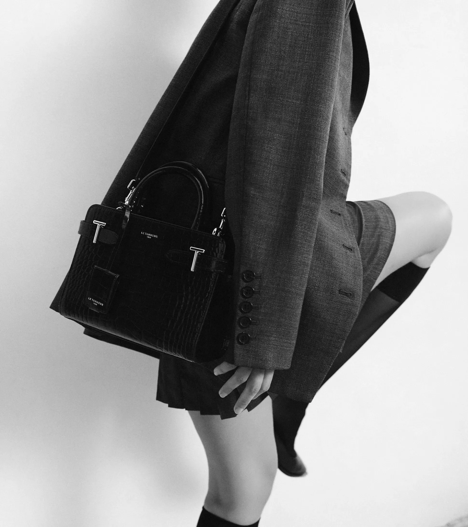 Petit sac à main Emilie en cuir effet croco - GREGE 1