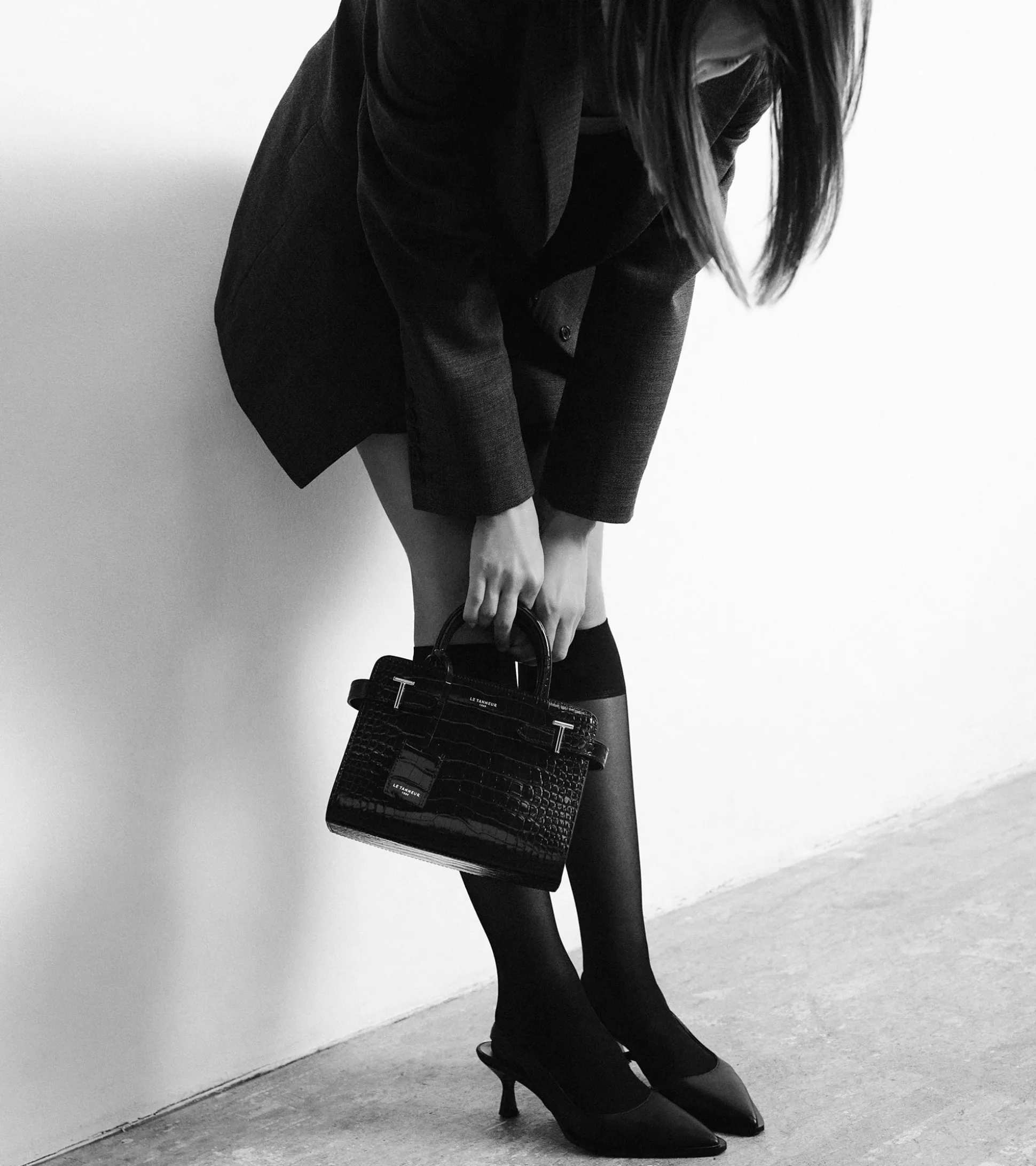 Petit sac à main Emilie en cuir effet croco - GREGE 1