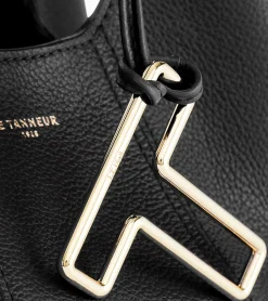 Petit sac à main Juliette en cuir grainé - Black