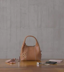 Petit sac à main Juliette en cuir grainé - Black