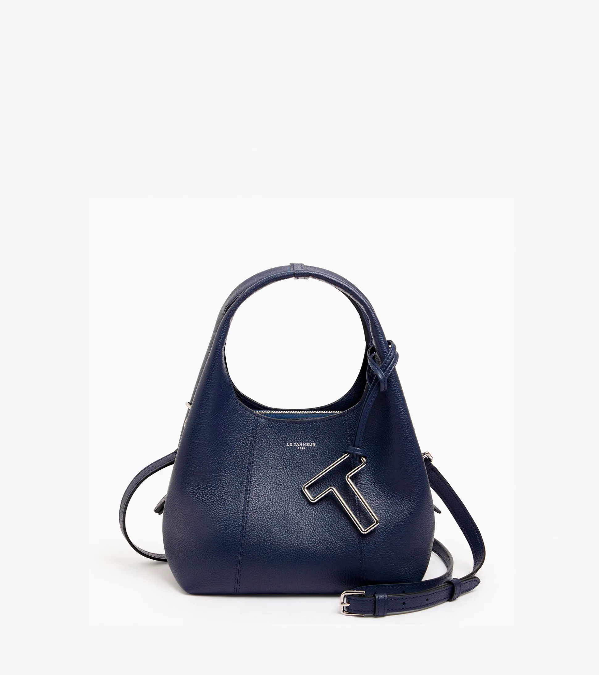 Petit sac à main Juliette en cuir grainé - Twilight Blue