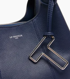 Petit sac à main Juliette en cuir grainé - Twilight Blue