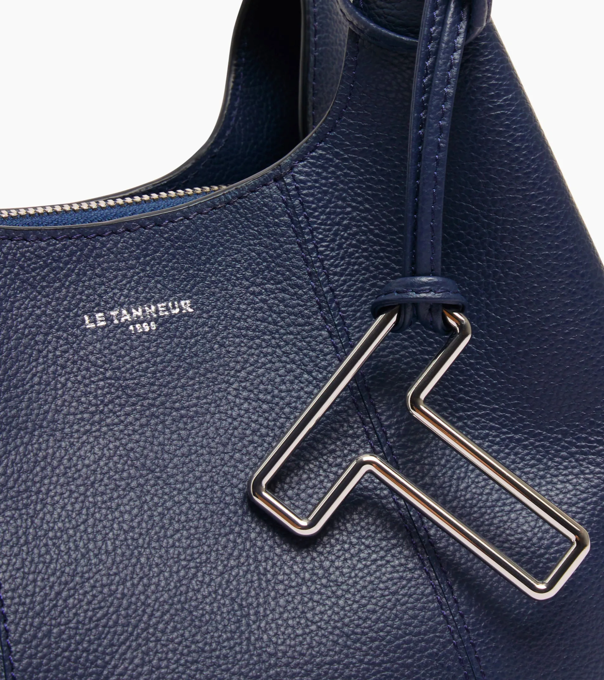 Petit sac à main Juliette en cuir grainé - Twilight Blue