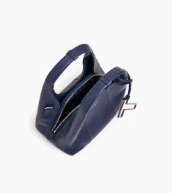 Petit sac à main Juliette en cuir grainé - Twilight Blue