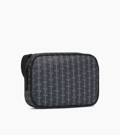 Petit sac bandoulière Camille en toile enduite - SIGNATURE LT NOIR-NOIR