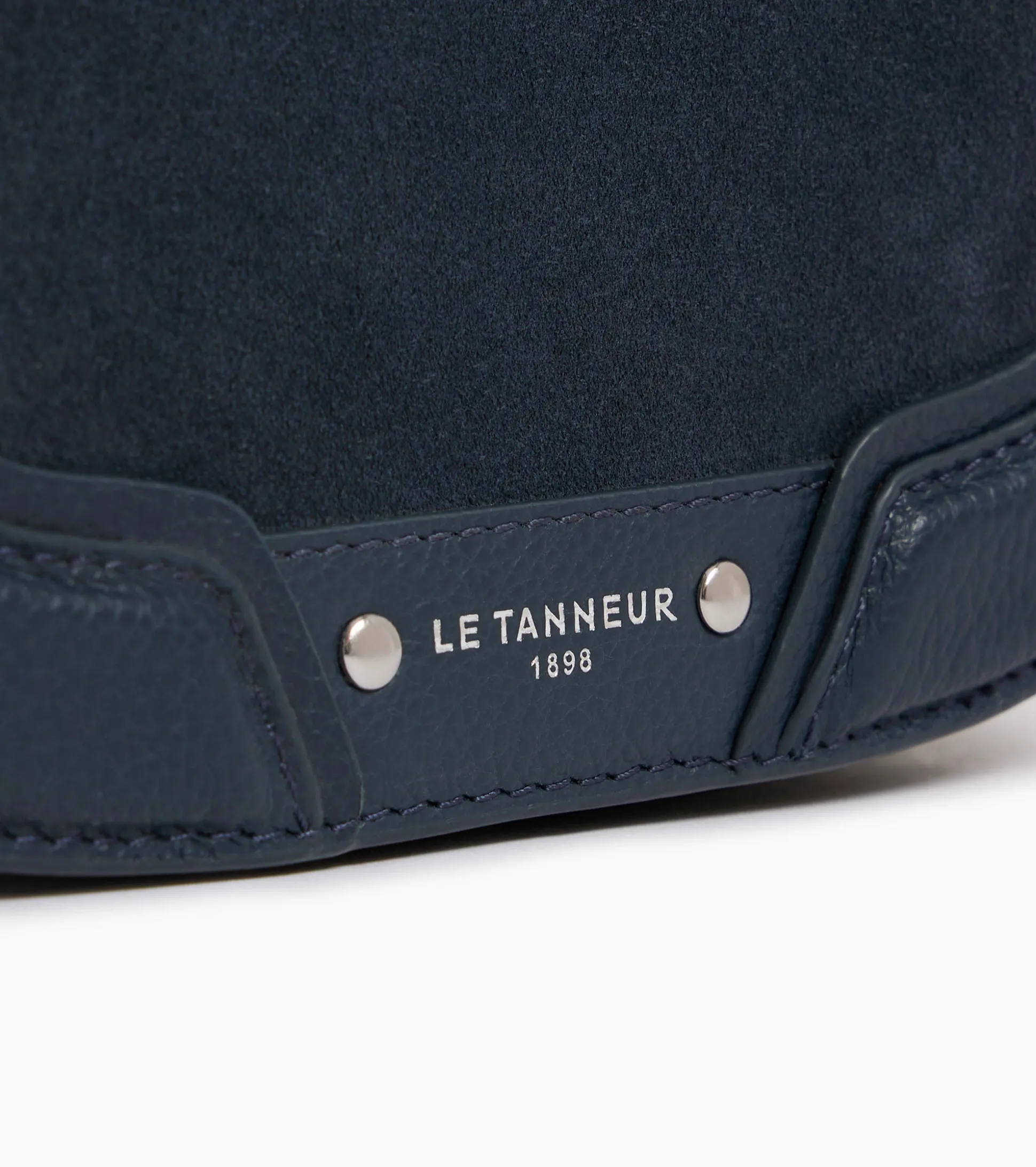 Petit sac bandoulière Ella en cuir grainé et nubuck - Twilight Blue