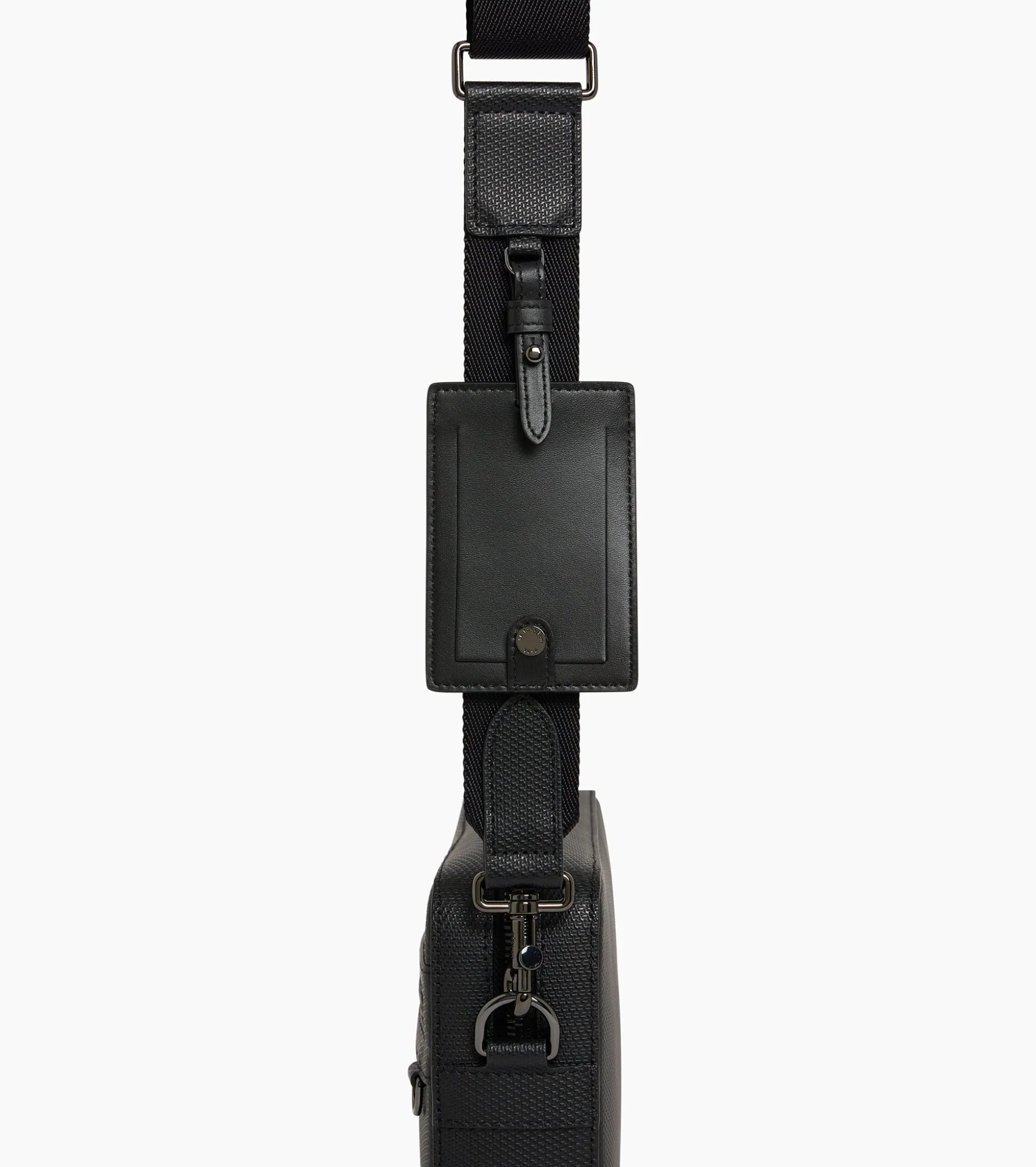 Petit sac bandoulière Emile en cuir signature T - Black