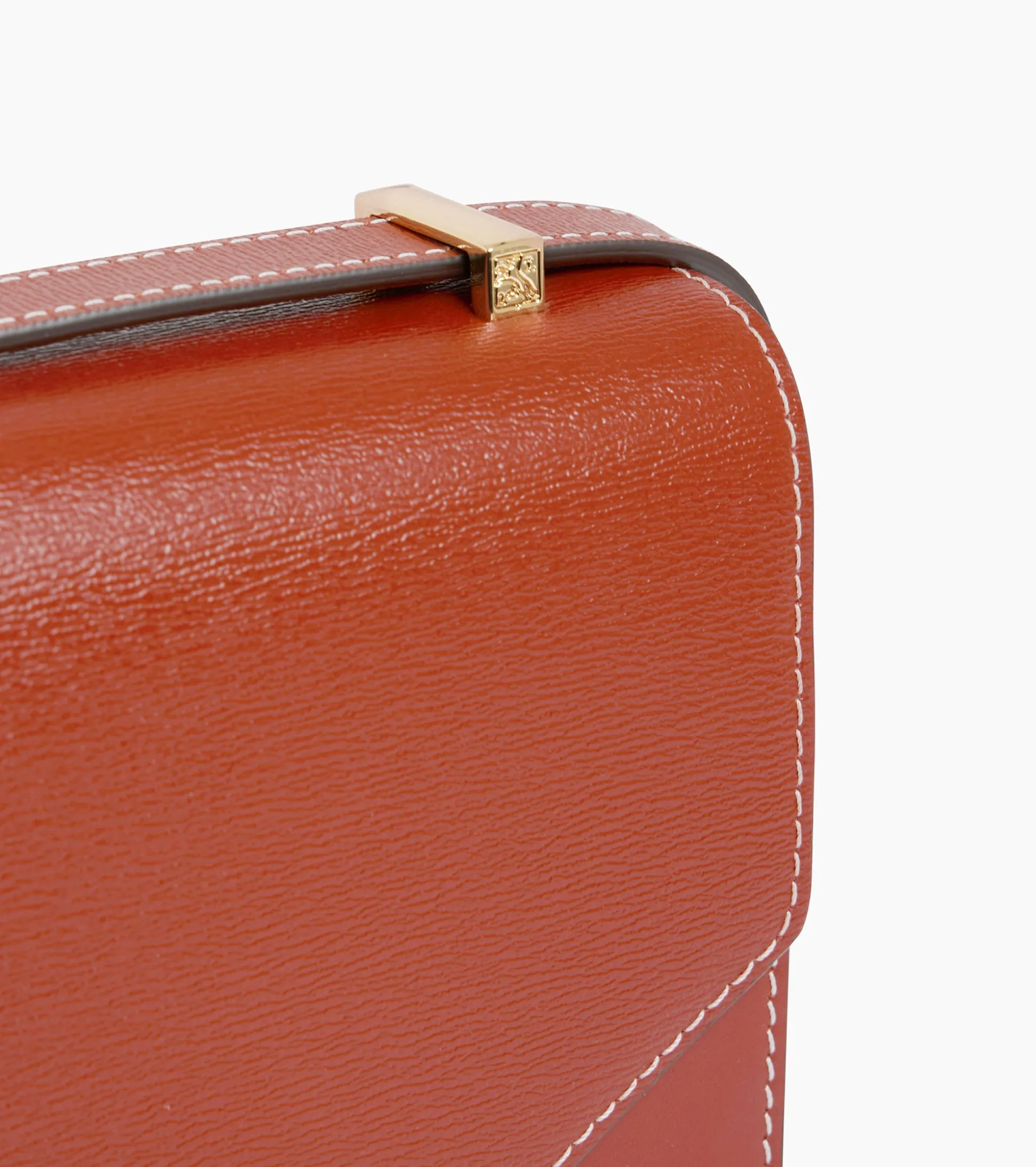 Petit sac bandoulière Naya en cuir liégé - ACAJOU 1