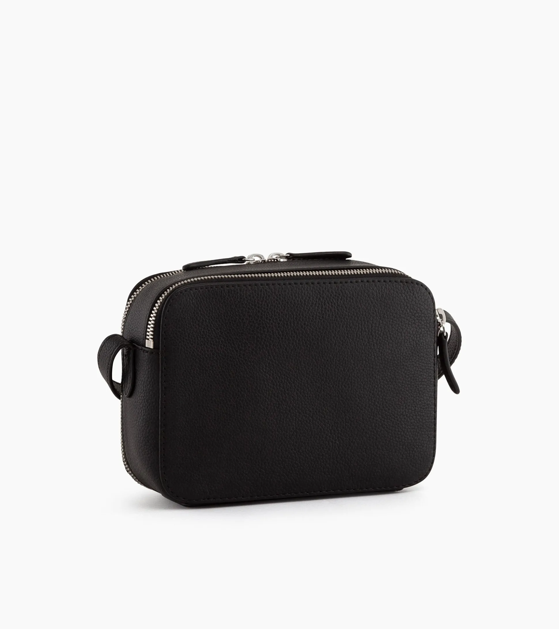Petit sac bandoulière Sophie en cuir grainé - Noir