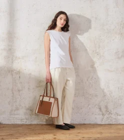 Petit sac cabas le 125 en toile naturelle - NATUREL-TAN