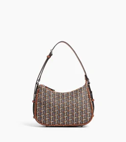 Petit sac porté épaule Camille en toile monogramme - SIGNATURE LT