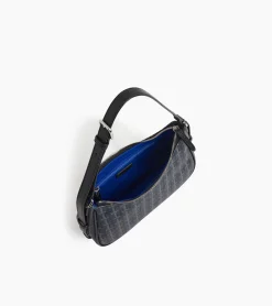 Petit sac porté épaule Camille en toile monogramme - SIGNATURE LT NOIR-NOIR
