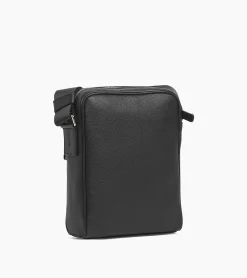 Petite sacoche Charles en cuir grainé - Black