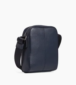 Petite sacoche Charles en cuir grainé - Twilight Blue